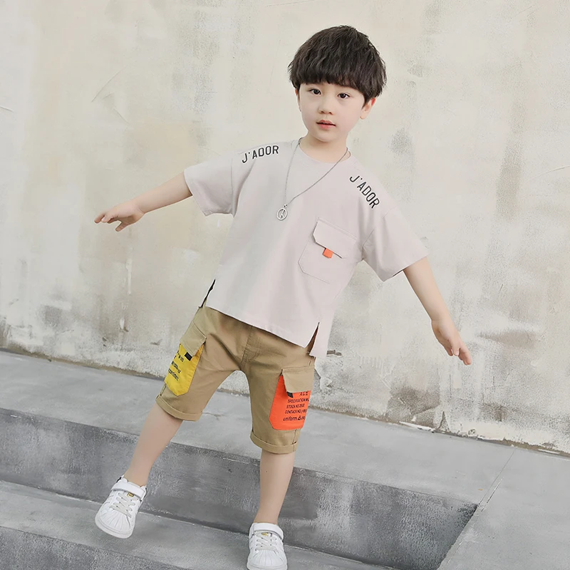 

Fashion Boy Clothes Set Summer Cute Child Clothes Boy Teenage Boy Clothing Kid Clothes Kinder Kleding Clothing Sets AC50TZ