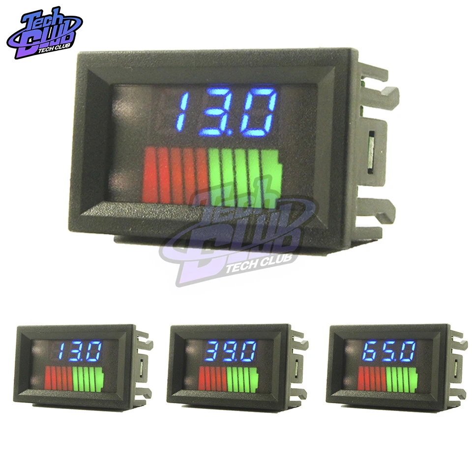 Светодиодный дисплей 10 сегментов уровня заряда батареи измеритель емкости