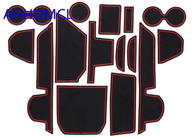 

Car Anti-Dirty Pad Door Groove Gate Slot Cup Armrest Storage Pad Anti-Slip Mat For Mazda 8
