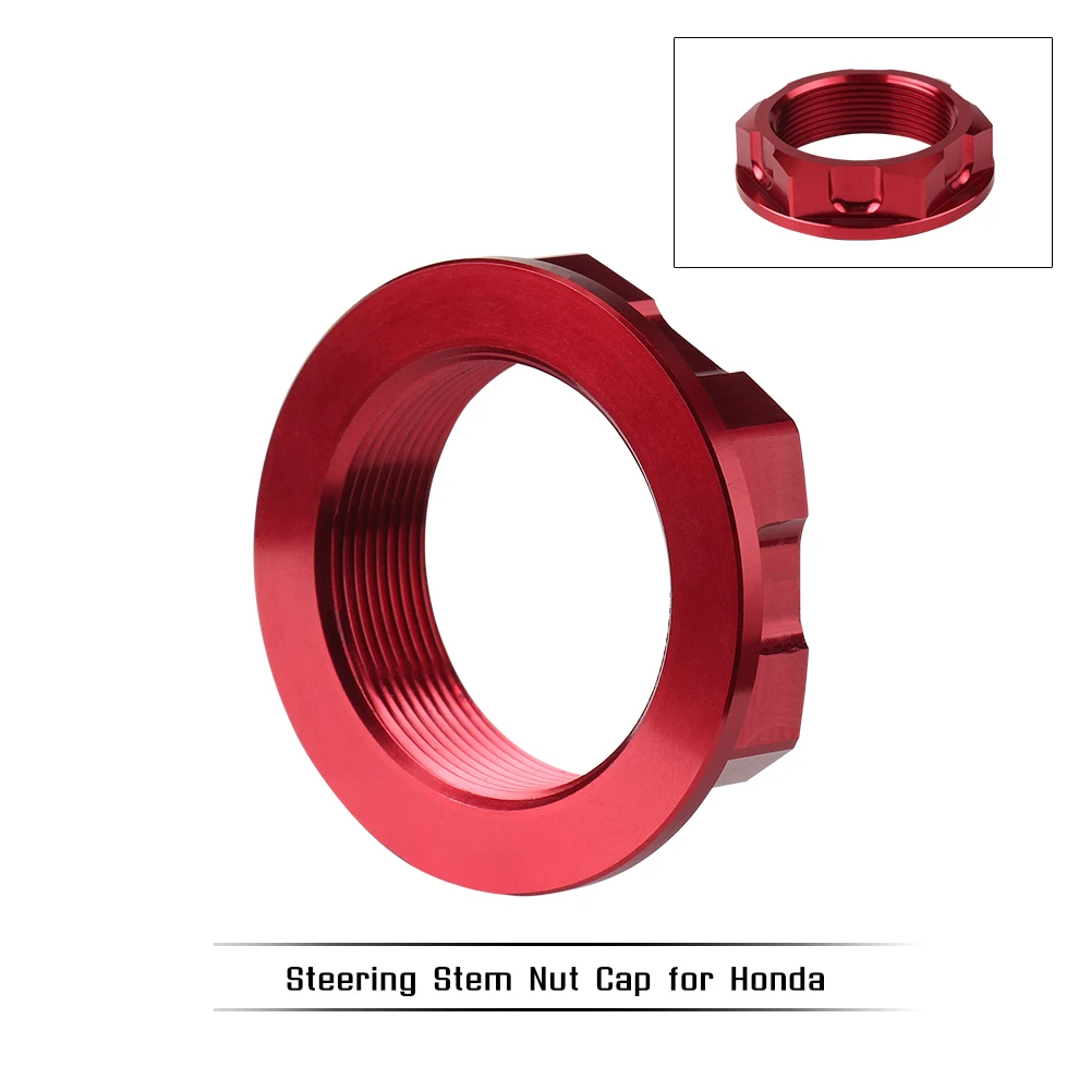 

For Honda CR CRF XR R 85R CRMCRF 150R 250L 1000L XR230 XR250 BAJA Dirt Pit Bike Steering Stem Nut Motorcycle Wheel Axle Nut Bolt