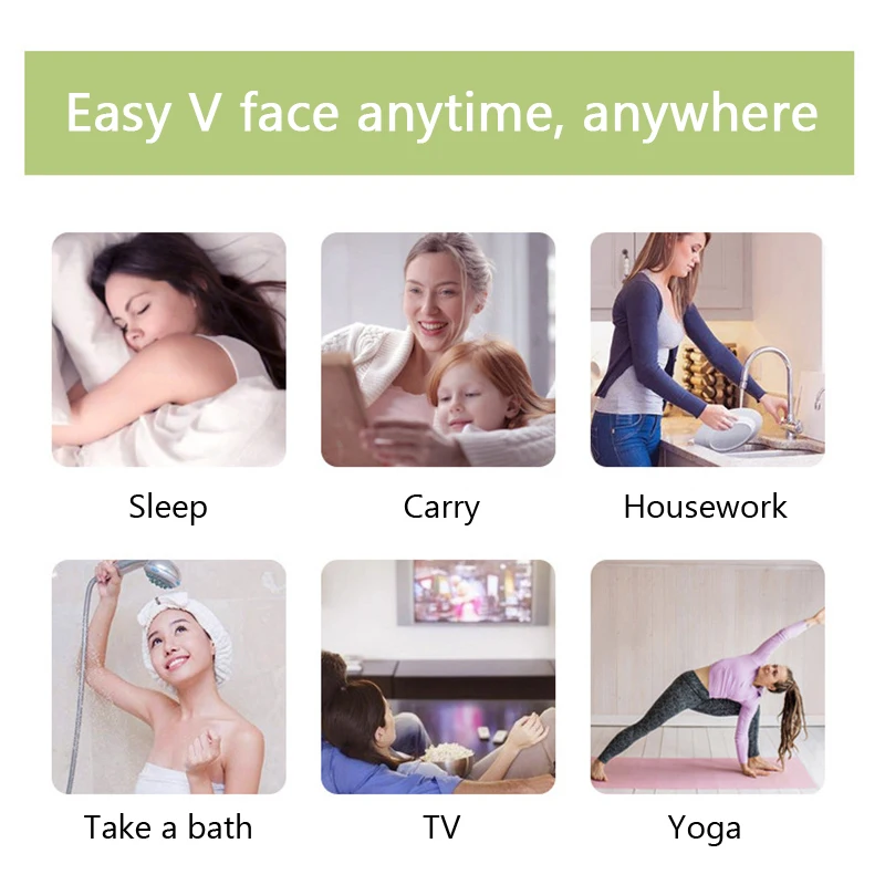 

Elastic Face Slimming Bandage V Line Face Shaper Women Chin Cheek Lift Up Belt Facial Massage Strap Face Skin Care Beauty Tools