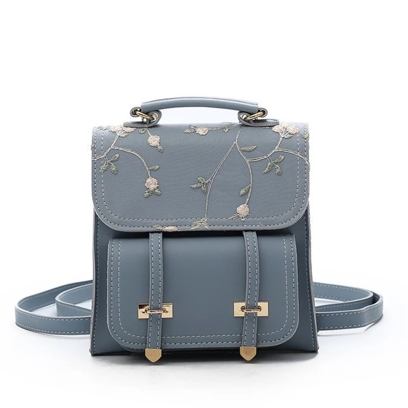 

New Listing Summer Small Fresh Flower Embroidery Backpack Student Backpack Casual Mini Girl Small Backpack Travel Backpack Bag