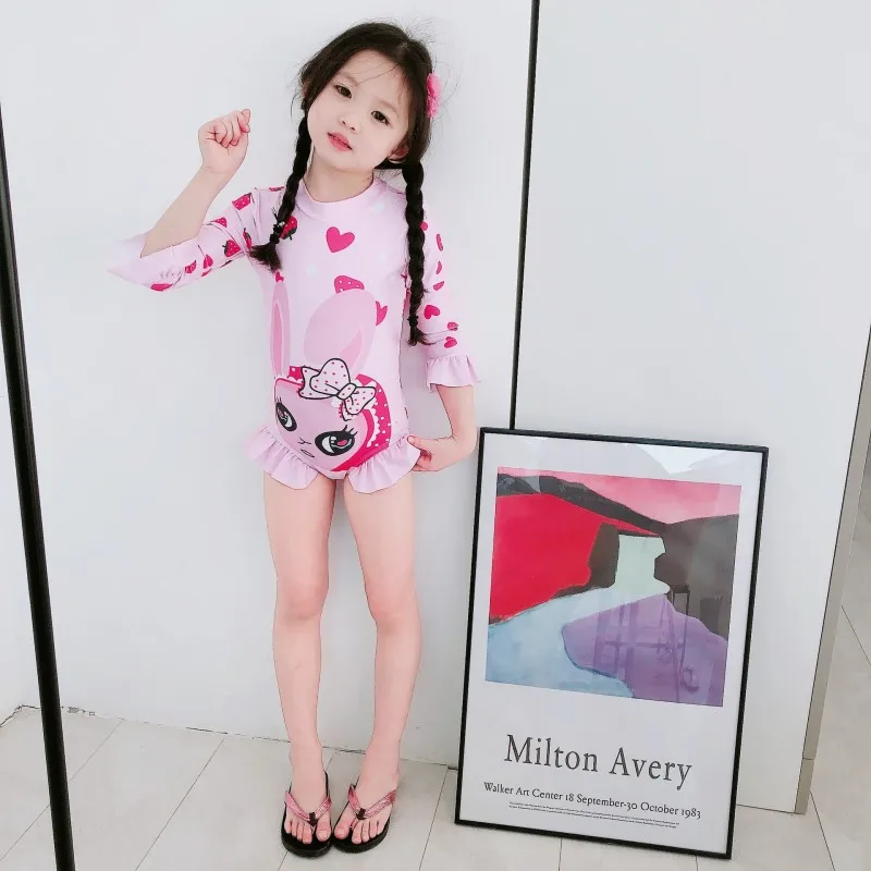 Летняя одежда для купания с арбузом маленьких девочек цельный купальный костюм