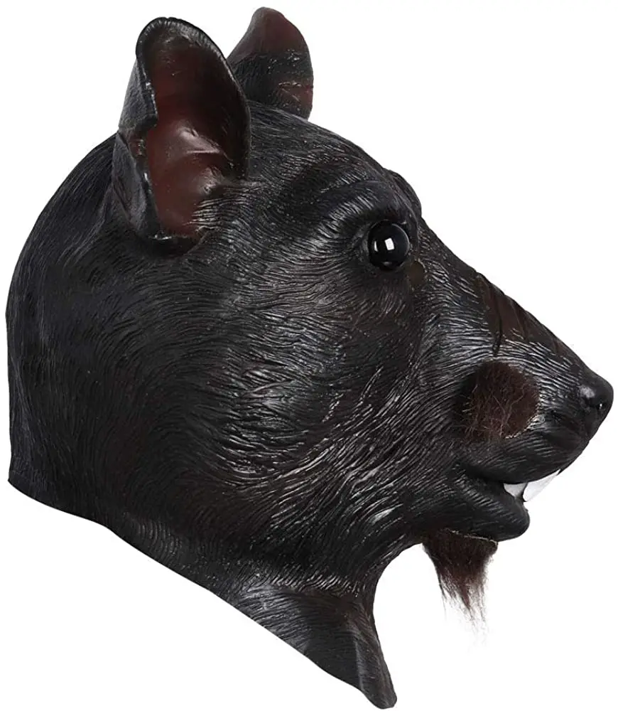 Латексная Маска Splinter мышь Игуана голова животного на все лицо полноголовая