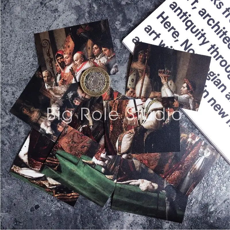 9PCS Coronation of Napoleon art Stickers Crafts And Scrapbooking stickers kids toys book Decorative sticker DIY phone | Игрушки и хобби