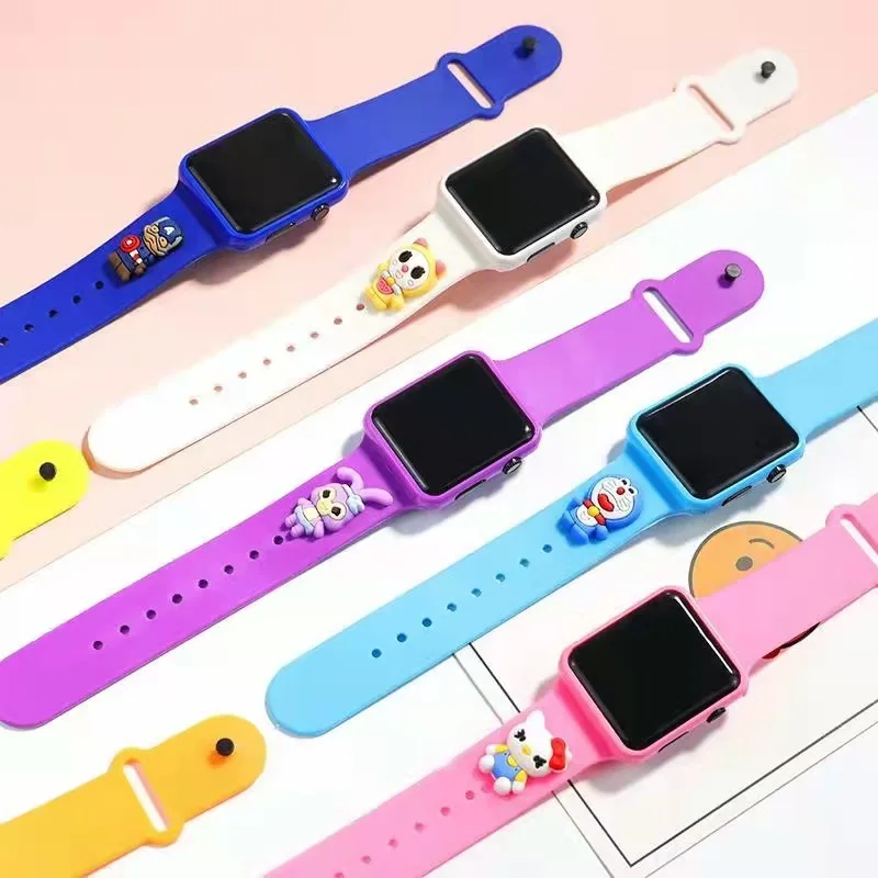 Disney Digital Smart sport watch LED Display Watch Spiderman Cartoon Fashion Student Electronic Boy Girl Children's Gif | Игрушки и
