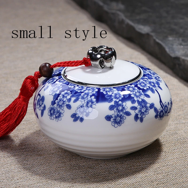 Креативный синий и белый фарфор чайная банка для хранения чайный набор кунг-фу