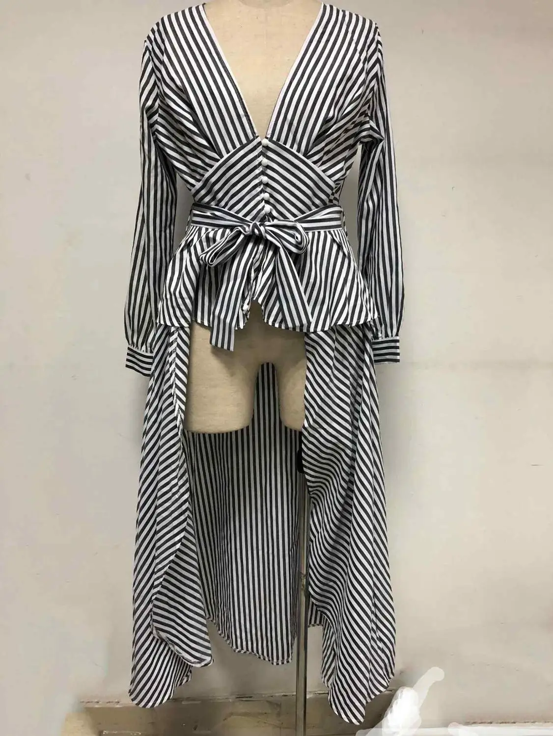 Офис размера плюс синие африканские женские длинные блузки повседневные рубашки