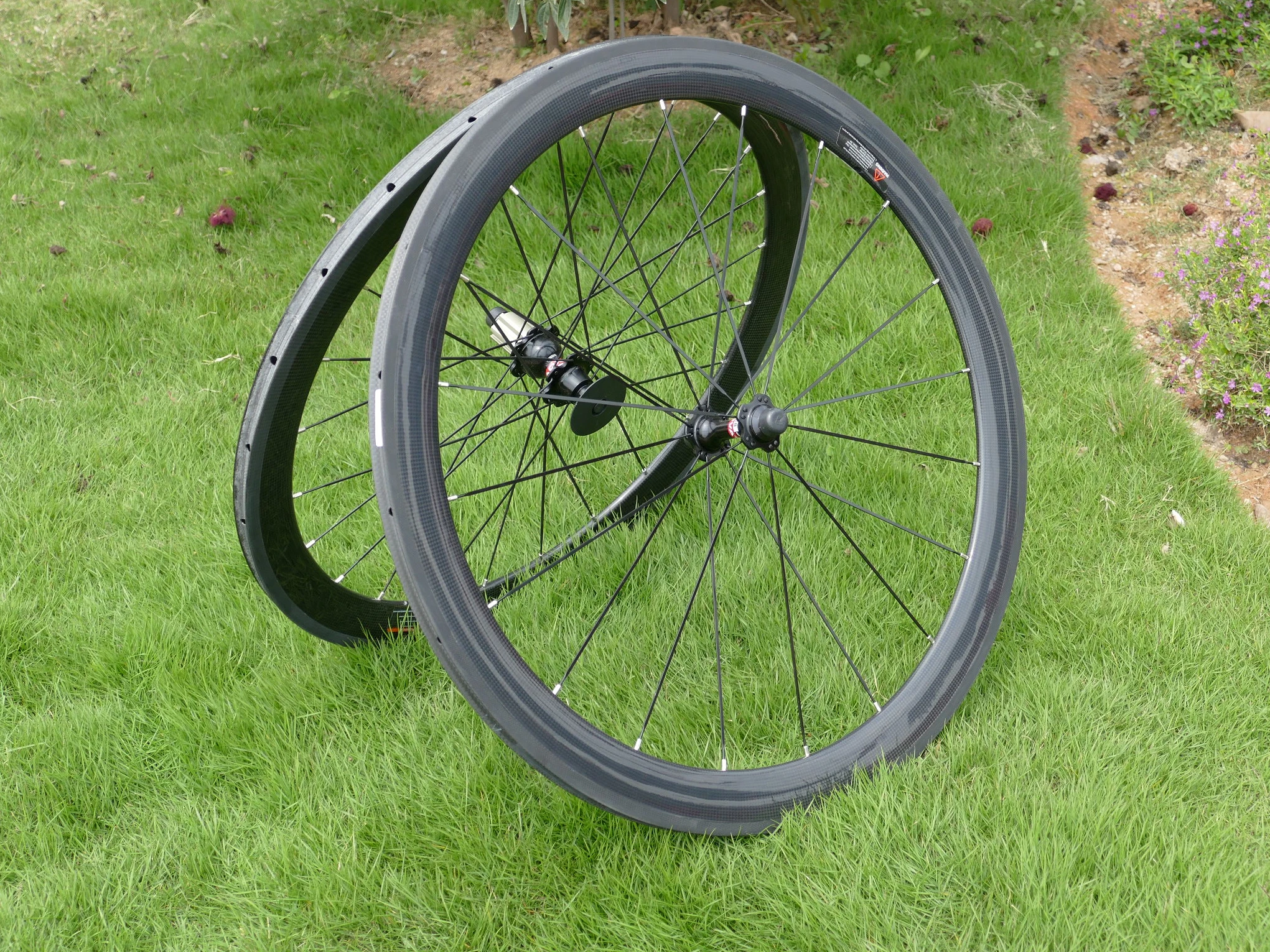 _ Полностью карбоновая 700C дорожная велосипедная трубчатая колесная пара глубина