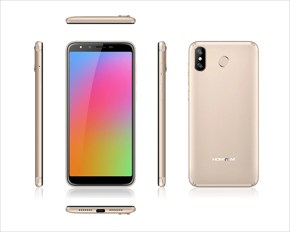 HOMTOM H5 Android 8,1 MT6739 четырехъядерный FDD-LTE 4G разблокировка отпечатков пальцев смартфон 3 ГБ 32 ГБ 3300 мАч 5,5 дюйма мобильный телефон с функцией распознавания лица