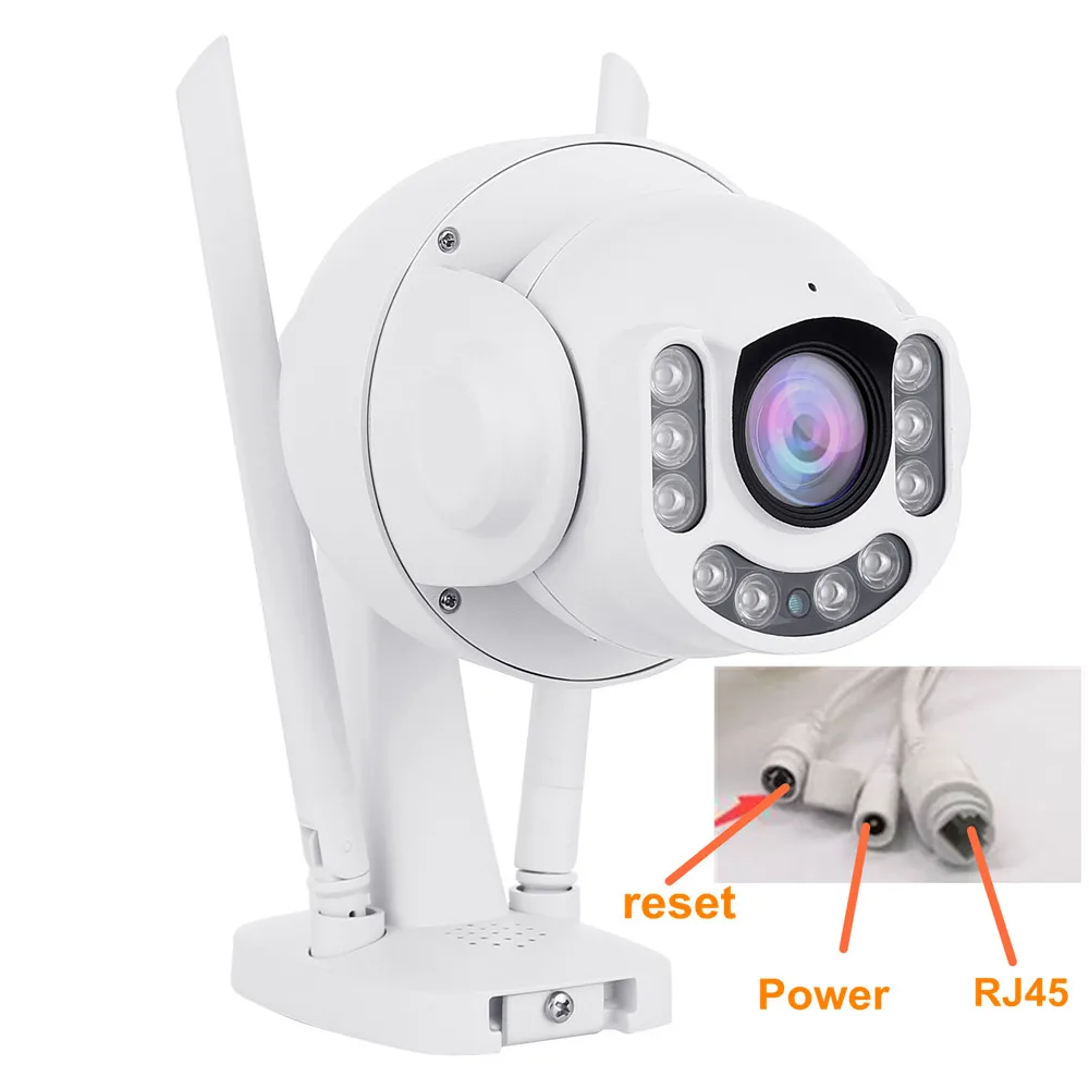 Wifi ip камера ptz 5mp 1080P HD безопасность наружная панорамирование наклон 4x zoom
