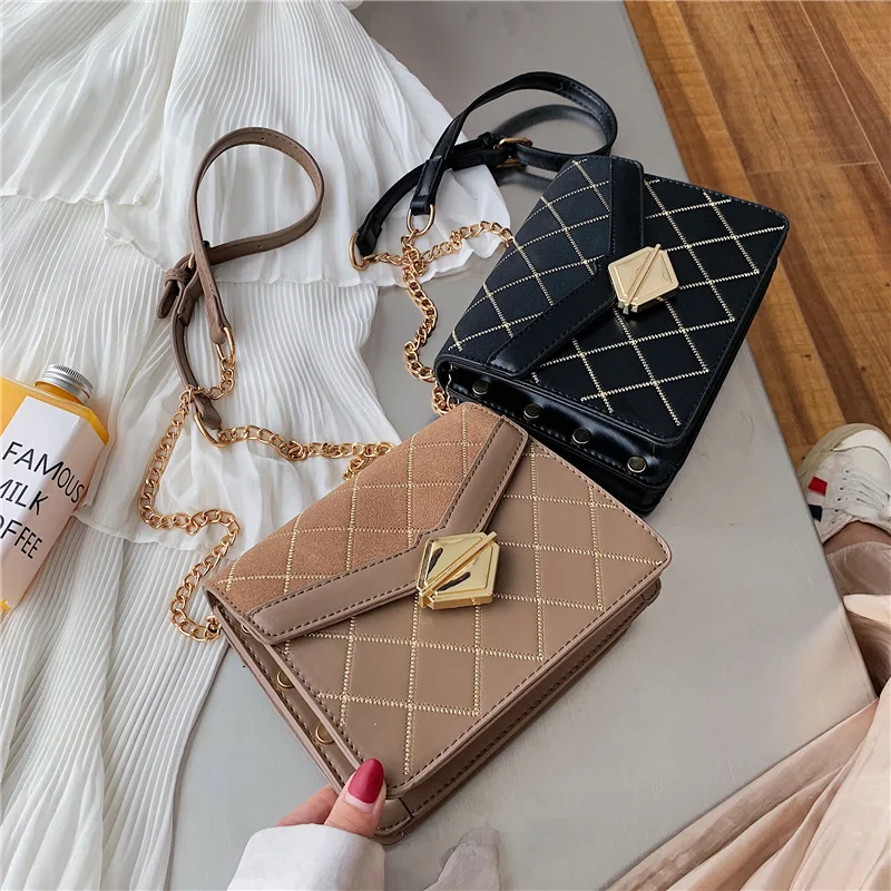 Модная квадратная сумка через плечо в стиле ретро новинка 2019 Высококачественная