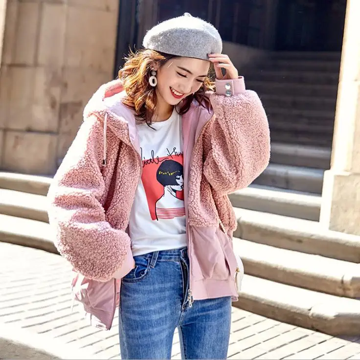 Куртка женская с хлопковой подкладкой капюшоном Размеры S/2Xl K1206 | Женская одежда