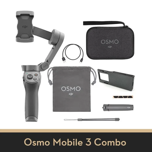 DJI Osmo Mobile 3 Combo 3-осевой Ручной Стабилизатор складной портативный шарнирный держатель стабилизатор для смартфона управление жестами - Цвет: Combo with Adapter
