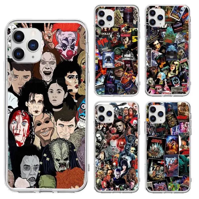 

Classic Horror Movies Phone Case for iphone 6s 7 8plus xr xs max 11 12 13 pro max mini funds clear