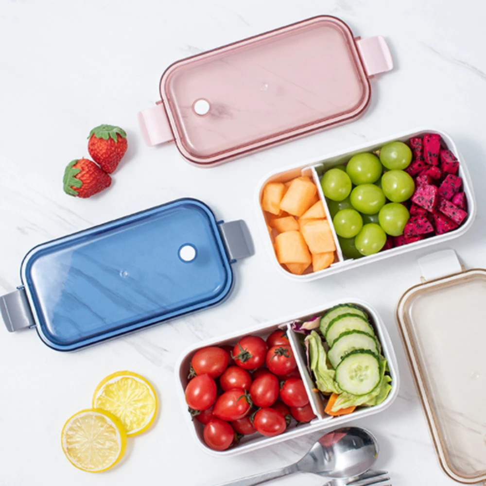 

Portable Fruit Storage Bento Box For Kids School Plastic Bento Box With Movable Compartments Salad Fruit Food Container Box