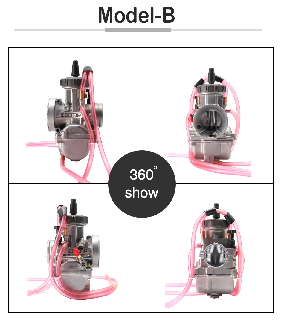 Универсальный мотоциклетный карбюратор ZSDTRP PWK для двигателя Keihin Racing Carb 2T 4T 21 24 26 28
