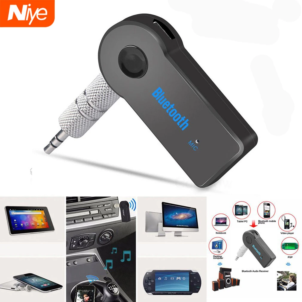 

2 In 1 Bluetooth Transmitter Receiver Wireless Audio 3.5mm Aux Adapter Stereo Ack For Car Music Audio Aux Reciever Handsfree