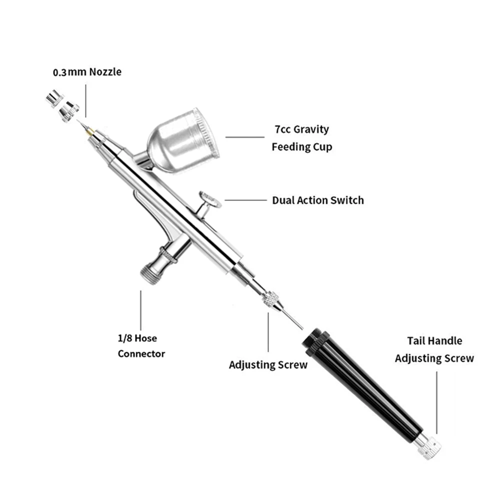 Двойное действие AC 131 красная фотовспышка художественная живопись татуировка
