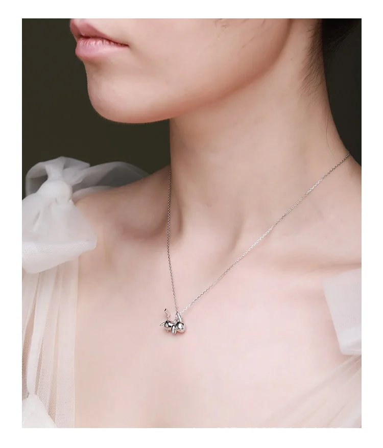 Ожерелье с подвеской в виде Пикачу из серебра S925 пробы | Украшения и аксессуары