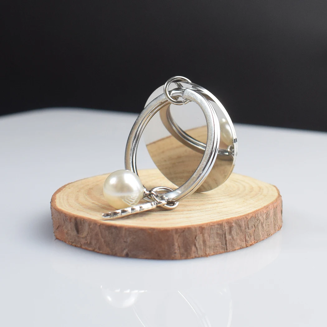 Металлический брелок для ключей серебристого цвета с цитатой Llavero NOT Sister BY кровь