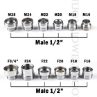 Адаптер для смесителя воды для кухни 2 шт., адаптер к аэратору, аксессуары для очистителя воды, коннектор из нержавеющей стали 12 дюйма, соединение для крана