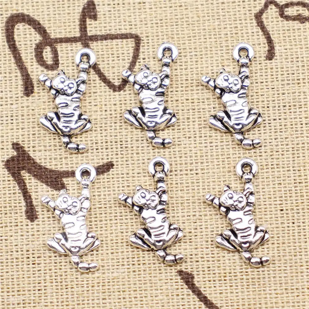 

10 шт., подвески в виде кошек