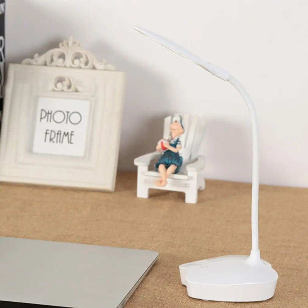 

New creative folding large white LED table lamp 3 touch lamp dormitory bedroom USB rechargeable table lamp