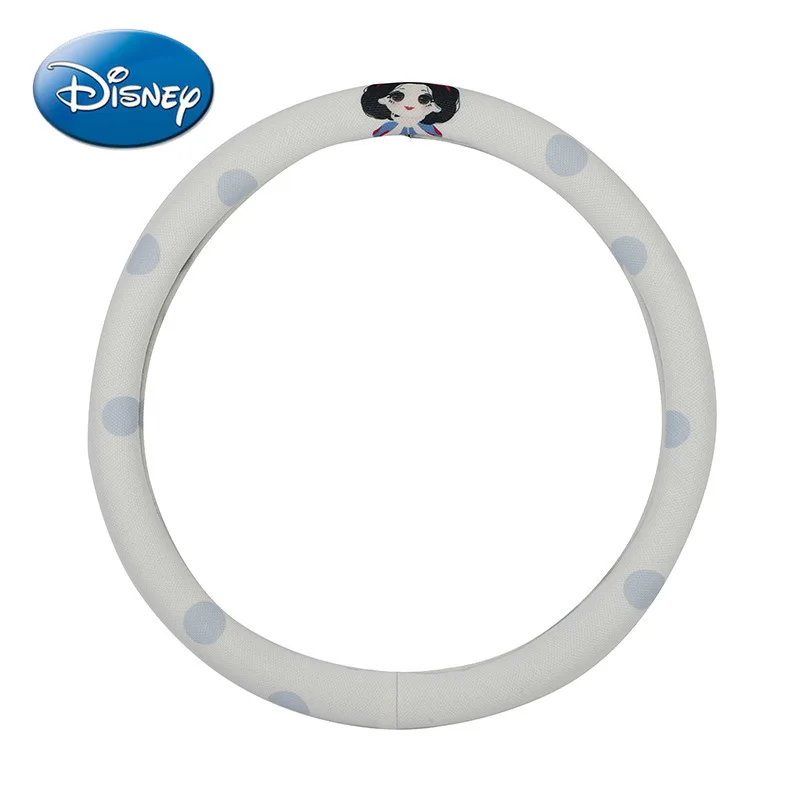 

Disney Car Steering Wheel Cover Handlebar Cover Non-slip Sweat-absorbent Car Interior Products Princess Ice Silk Cover