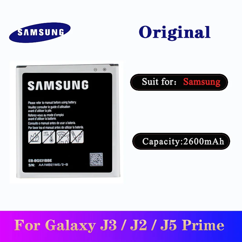 Оригинальная Аккумуляторная батарея для Samsung Galaxy J5 2015 Grand J2 prime J3 2016 Prime G532F G530 G531H/DS