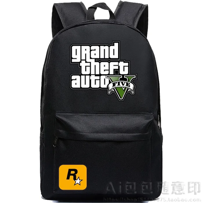 Рюкзаки GTA5 для мальчиков-подростков школьные сумки Grand Theft рюкзаки AutoV Oxford Mochila GTA -