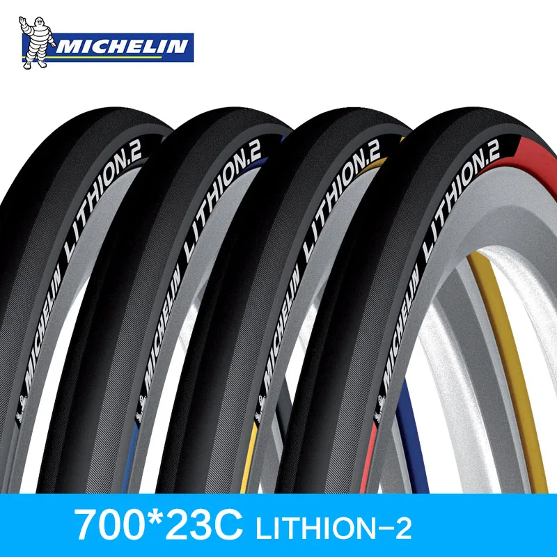 Оригинальные Шины для шоссейного велосипеда Michelin LITHION 2, 700* 23C, прокол 260 г, светильник 700C, синие, красные, черные, желтые шины, велосипедные шины