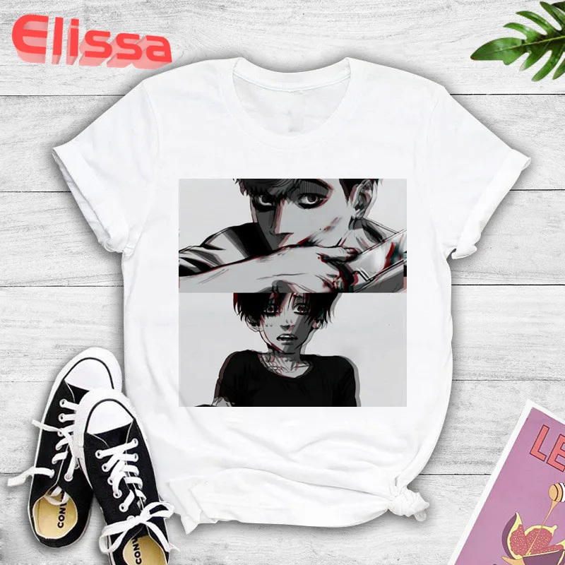 

Sangwoo Yoonbum Killing Stalking Yaoi Manga Harajuku Men T Shirt Print Tees T-shirt Unisex Tops Hip Hop Casual Funny T Shirt