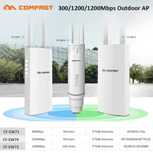 300 - 1200Mbps Long Distance Wi-Fi Outdoor AP/Repeater/Router PoE High Gain 2.4 /5G Antennas Wifi Range Extender Amplifier