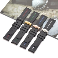 20mm curved end rubber band sport waterproof replacement bracelet watch accessories for diving series watches replace