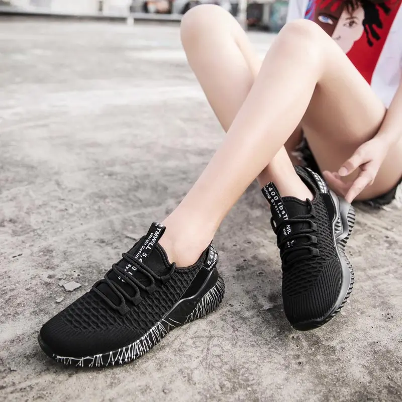 

Женские беговые кроссовки на танкетке, некожаные повседневные спортивные кроссовки, женские кроссовки на плоской платформе, женские спорт...