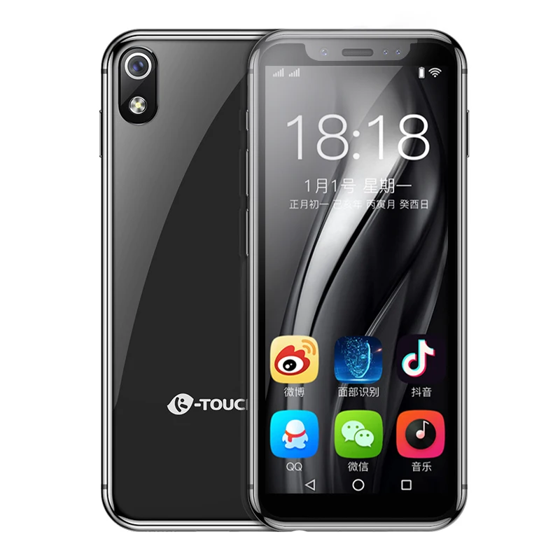 Карманный мини мобильный телефон K-touch i9 Android 8,1 металлическая рамка 3,46 дюймов celular wifi точка доступа для лица ID Google Play Store