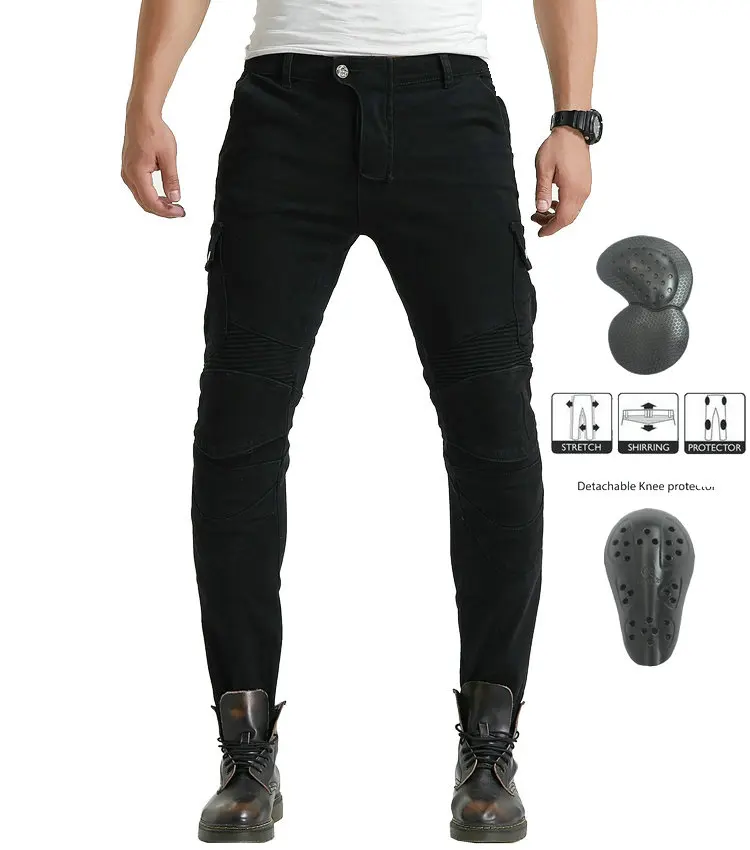 Мужские Винтажные байкерские джинсы LOONGBIKER летние спортивные брюки для гонок и