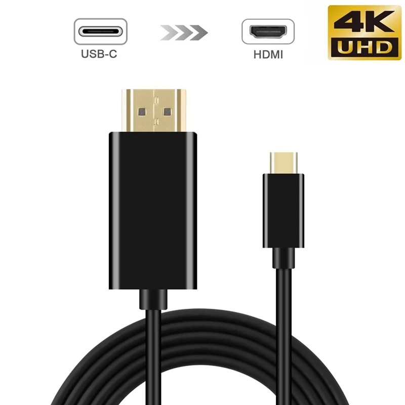 Type C USB-C to HDMI Cable 6FT USB 3.1 (Thunderbolt 3 Compatible) For Tablet | Электроника