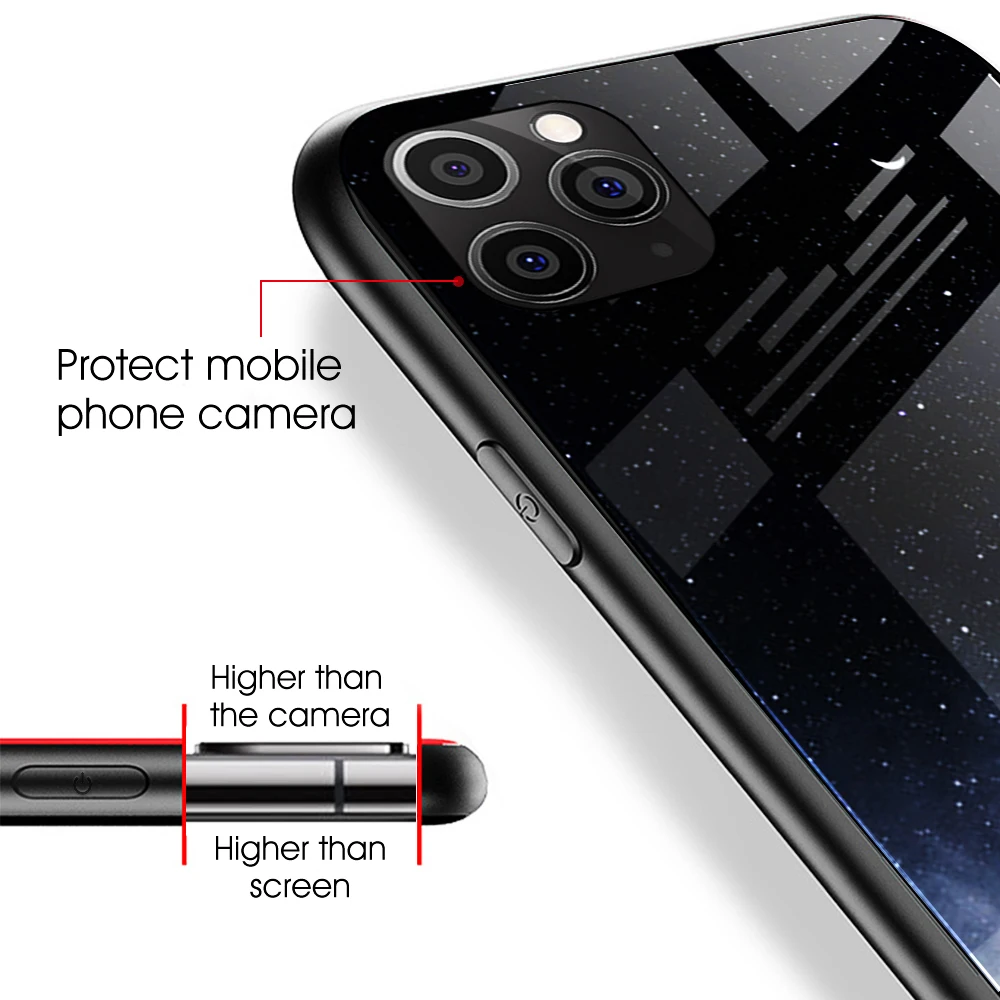 

Fashion Tempered Glass Phone Case For iphone 12 Pro Max Case For iphone 12 mini Cover For iphone 12 Pro 12Pro Max Cover Shell