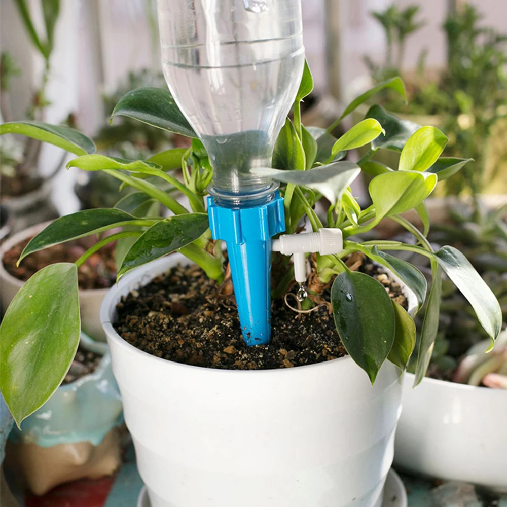 

12 PCS Auto Drip Irrigation Watering System Dripper Spike Kits Garden Household Plant Flower Automatic Waterer Tools