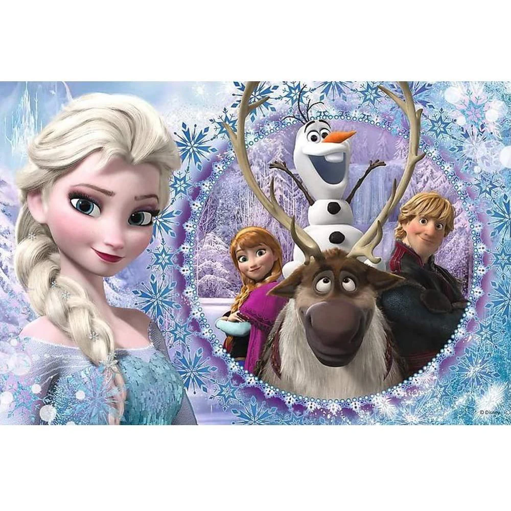

Disney Full Square 5D DIY Diamond Painting Princess Frozen Snow Queen Anna Round Diamond Embroidery Cross Stitch Mosaic Gift