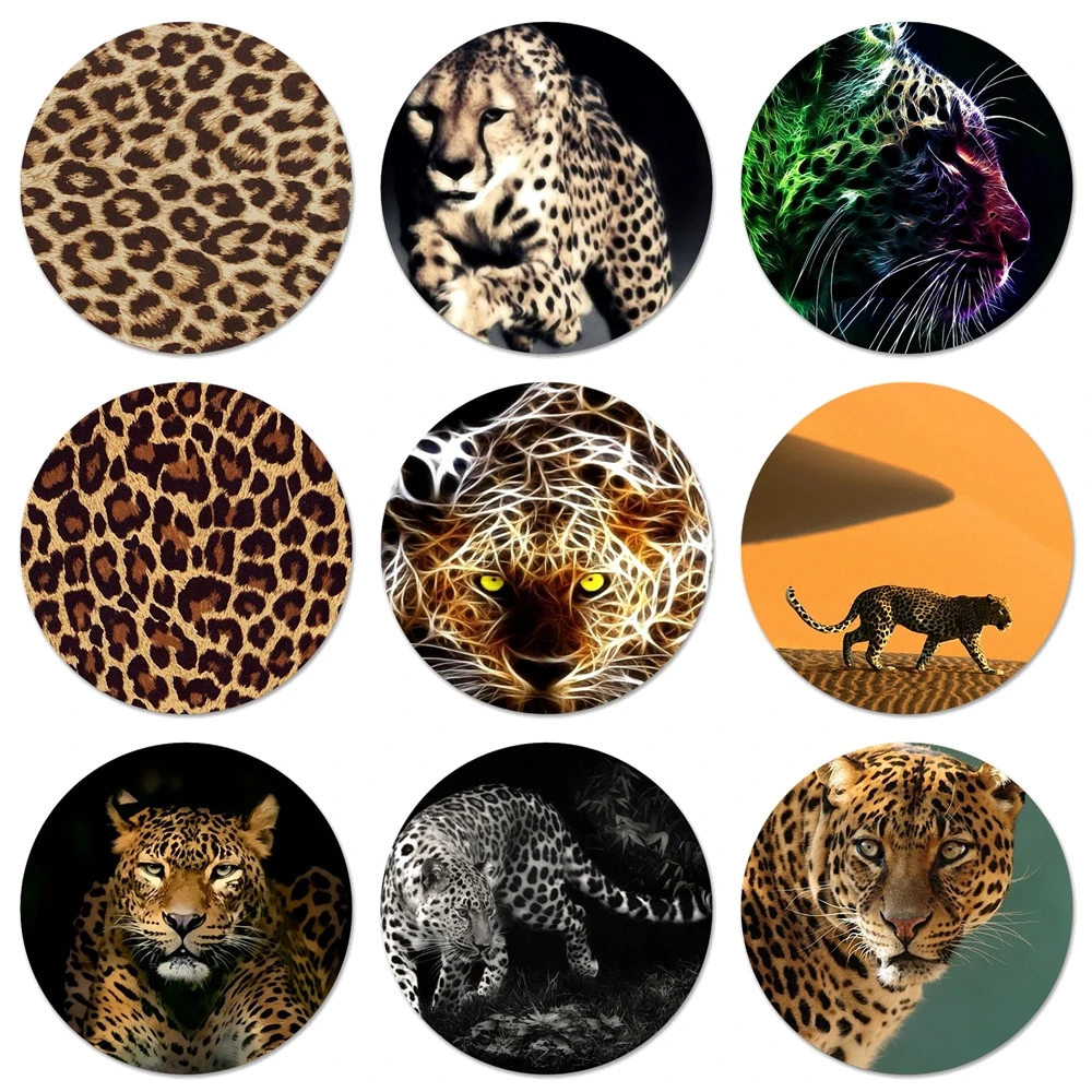 Модные значки с гепардовым леопардом Ягуаром украшения броши металлические для