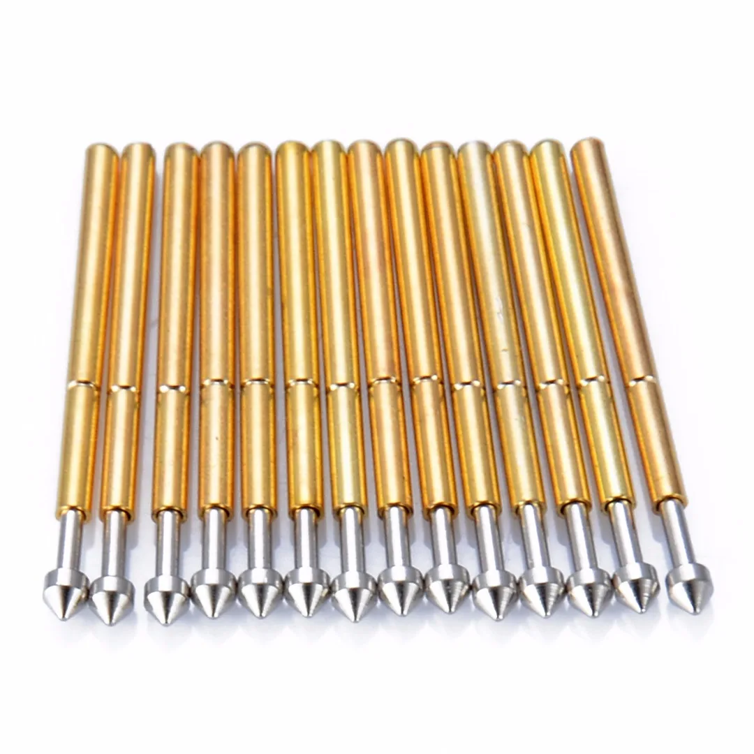 100pcs/set New Arrival Pogo Pin P75-E2 1.3mm Conical Head Spring Test Probe 1.0mm Thimble For Tools | Инструменты