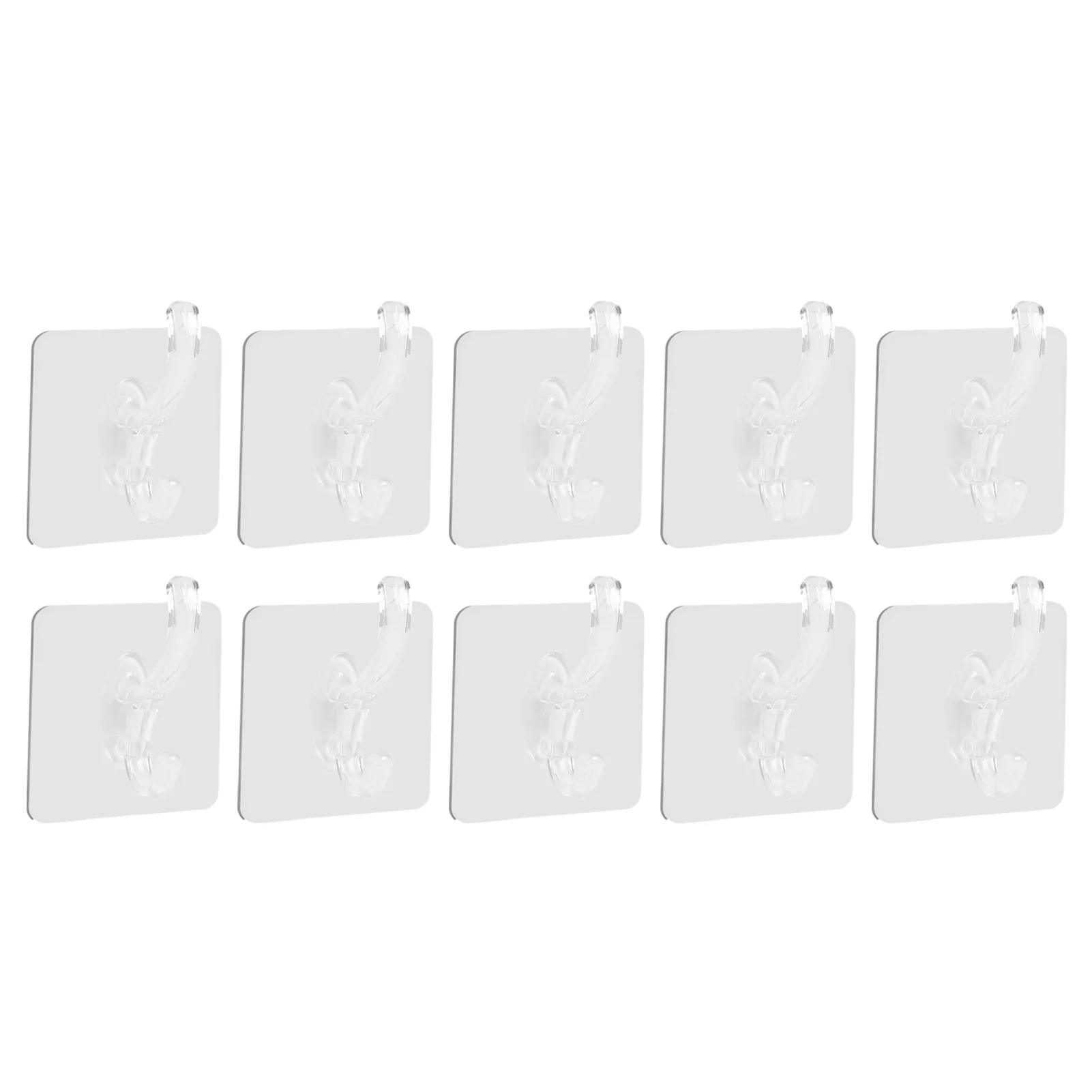 

Self Adhesive Hooks Kitchen Heavy Duty Wall Hook Bathroom Punch-free PVC Hanger Transparent Waterproof Oil-resistant Cool