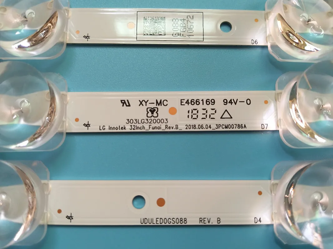 Nova tira de luz fundo led 8led 550 мм para fw32r19f 32pfl466 4/f7 tv lg innotek 32 polegada funai_rev.b 3pcm00786a 32w8s1p udu |