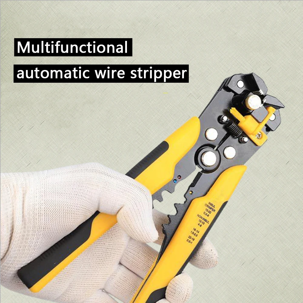 Crimper Cable Cutter Automatic Wire Stripper Multifunctional Stripping Tools Crimping Pliers Terminal 0.2-6.0mm2 Tool