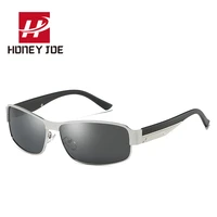 mens vintage polarized sunglasses rectangle driving fishing outdoor sun glasses alloy metal frame tac lens goggles eyewear uv400