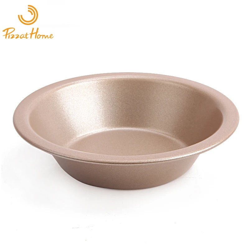 

PizzAtHome Nonstick Round Pan 4 inch Round Tart Pan Carbon Steel Pie Pan Mini Quiche Tart Pie Dishes Muffin Pan Hamburger Tray