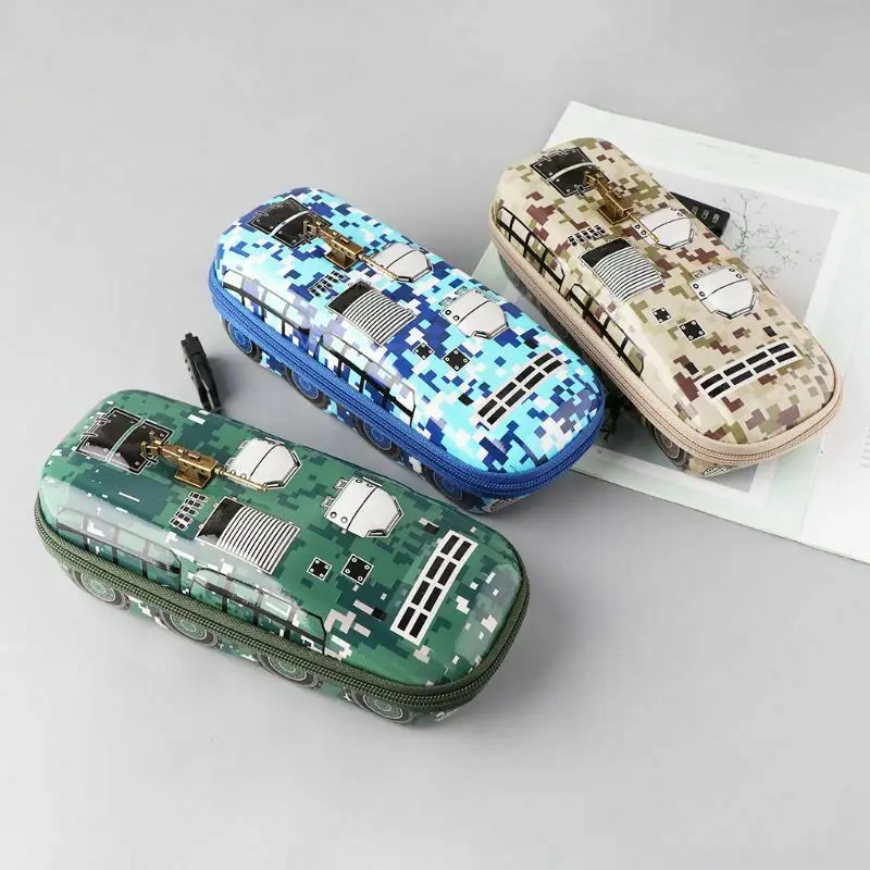 

Автомобильный Камуфляжный пенал с защитой от кражи и замком, органайзер для хранения ручек, школьные принадлежности, подарок для мальчиков,...